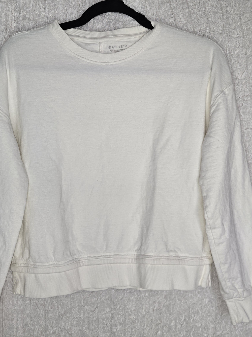 Athleta Off-White Crewneck Sweatshirt